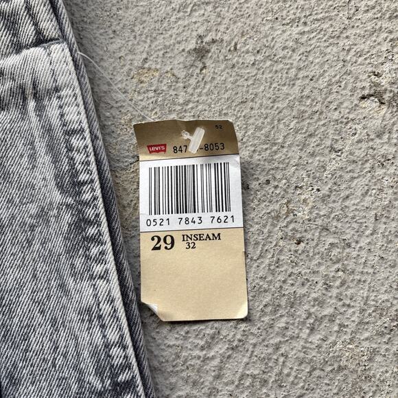 Deadstock 90s Dockers Jeans Black 29x32 Pleated Denim Levi’s Baggy Acid Vintage - Picture 6 of 16